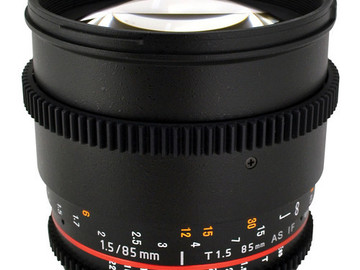 Rent: Rokinon 85mm T1.5 Cine Lens for Canon EF