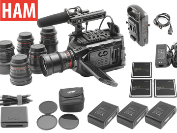 Rent: Ursa Mini 4.6K Canon EF | 6-Rokinon Lens Set | 3x 256GB