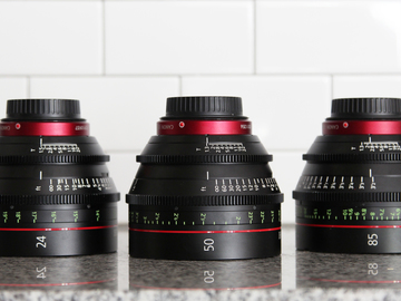 Rent: Canon CN-E Cinema Prime 3 Lens Set (24, 50, 85)