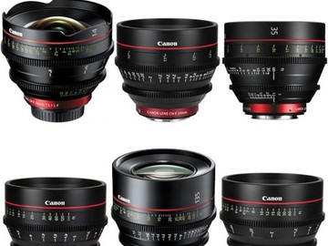 Canon CN-E Cinema Prime 6 Lens Set