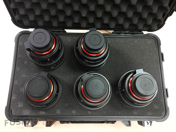 Rent: Rokinon XEEN Cinema Prime 5 Lens Set with Case - Canon EF