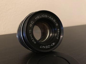 Helios 44M-6 58mm f/2 Vintage M42 Lens w/ Canon EF Adapter