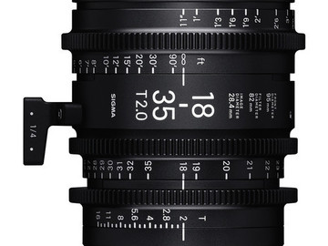 Sigma art cine zooms: 18-35mm