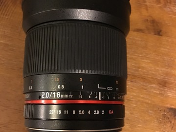 Rent: Rokinon 16mm f/2