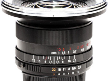 Rent: Canon/Nikon Mount Wide Zeiss ZF.2 Lens - 18mm F3.5