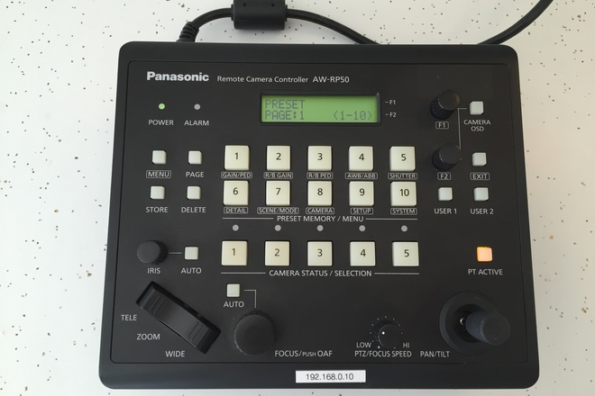 Rent a Panasonic PTZ Controller AW-RP50, Best Prices | ShareGrid