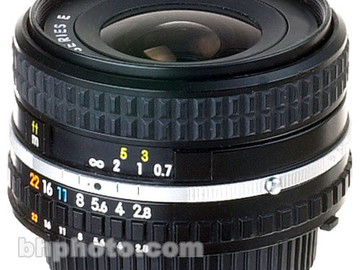 Rent: Nikon Wide Angle 28mm f/2.8 AIS Manual Focus Lens w/ adapter