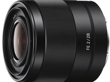 Rent: Sony FE 28mm F2 full frame e-mount lens