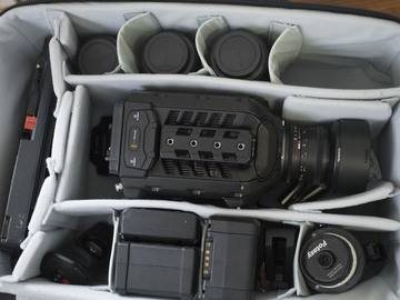 Rent: URSA MINI Kit with lenses, tripod, rails and shoulder-mount