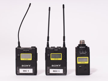 Sony UWP Lav Mic + Wireless Shotgun Transmitter