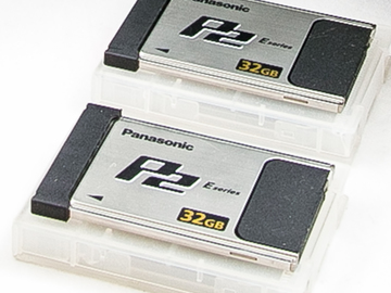 Rent: Two Panasonic P2 32 gig cards (minimum rental of the set)