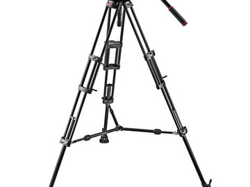 Rent: Manfrotto 504HD Head w/546B 2-Stage Aluminum Tripod System