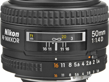 Rent: Nikon AF NIKKOR 50mm f/1.4D Autofocus Lens