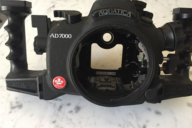 aquatica d7000 housing w dome port