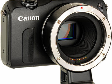 Rent: Canon EOS M Mirrorless 18MP Camera 22mm Lens and EF Adapter