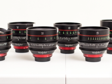 2 Canon CN-E prime lenses