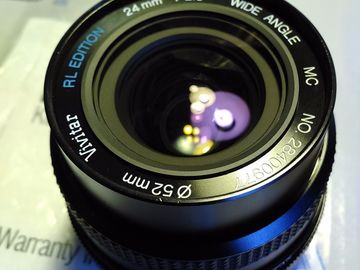 Vivitar 24mm f2 MC RL Edition for Nikon + Canon EOS Adapter