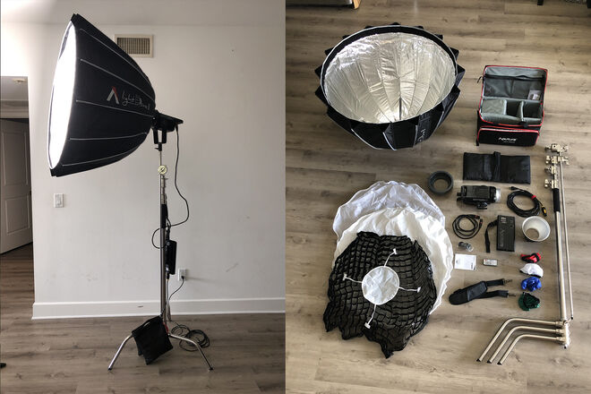 Rent a Aputure LS C120D MKII + Light Dome II & C-Stand, Best Rent a Aputure LS C120D MKII + Light Dome II & C-Stand, Best