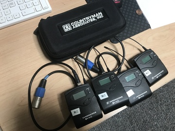 2x Sennheiser G3 Wireless Lav Kits w/ Countryman B6 Mics