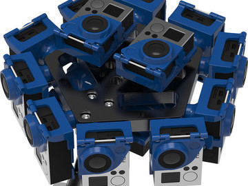 14 Camera Full Stereoscopic 360 RIZE VR Rig