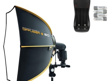 SPEEDBOX-S60 Quick Folding Hexagonal Softbox with Stand