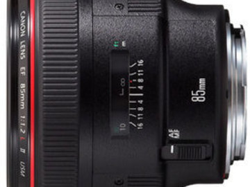 Rent: Canon EF 85mm f/1.2L II USM Lens