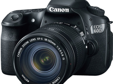 Rent: Canon 60D DSLR Kit - 18-55mm, 2 batteries & SD cards