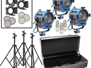 Rent: Arri 650W Fresnel Compact 3-Light Kit