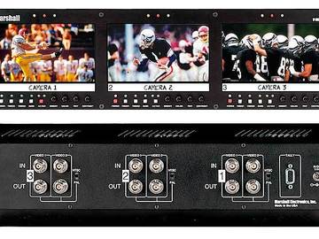 Rent: Marshall Triple Screen Rack Mounted LCD Panel