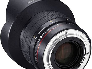 Rokinon 14mm f/2.8 Wide Angle Lens AE Chip for Canon EF