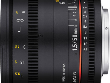 Rent: Rokinon 50mm T1.5 AS UMC Cine DS Lens