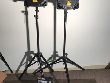 Behringer PA System w/ 550 Watt Speakers & Mixer