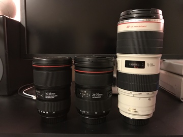 Rent: Canon L Series Set | 16-35 F4 | 24-70 F2.8 | 70-200 F2.8