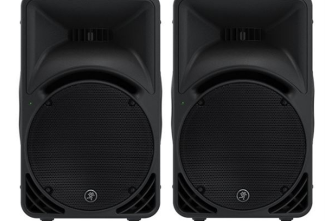 mackie self powered speakers
