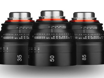 Xeen Cinema Lens kit for commercials (EF) 35, 50, 85mm T1.5