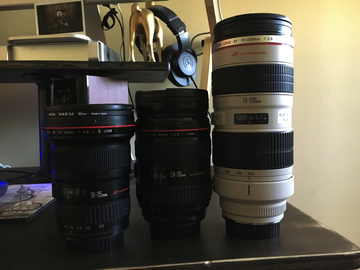 Rent: Canon L Series f/2.8 Kit 16-35, 24-70, 70-200.