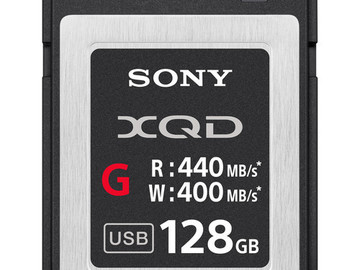 Rent: Sony 128GB XQD G Series Memory Card (400MB/s)