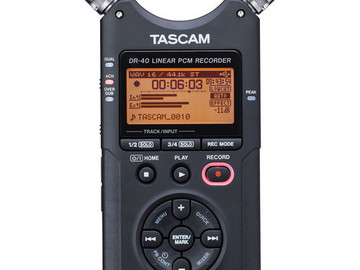 Rent: Tascam DR-40 Handheld Audio Recorder