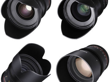 Rent: Rokinon 24, 35, 50, 85mm T1.5 CineLens Kit (Canon EF/Sony E)