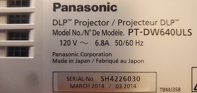 Rent a 6000 Lumens Panasonic Projector PT-DW640ULS, Best Prices