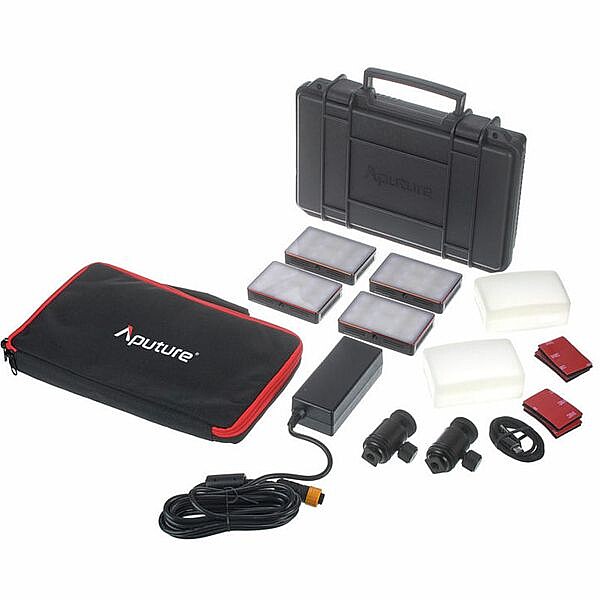 Rent a Aputure MC 4-Light Travel Kit with Charging Case and