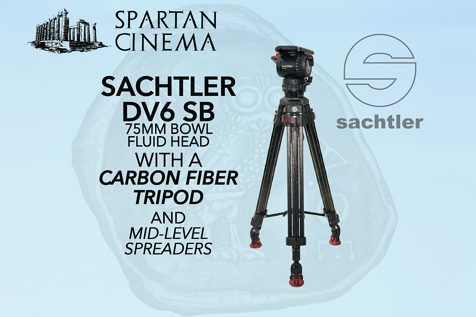 Rent a Sachtler DV6 SB Fluid Head + Carbon Fiber Tripod