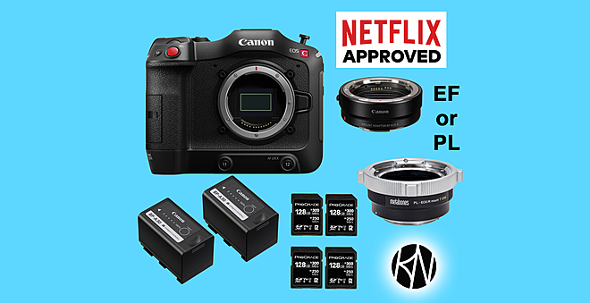 Rent a Canon EOS C70 Cinema Camera package + EF or PL Lens Adapter 