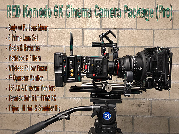 RED KOMODO 6K 1TB wooden リグ　ラストチャンス Rent a RED Komodo 6K: 