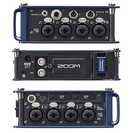Rent a Zoom F8n Pro * 32-bit Float * 8-Input 10-Channel Recorder
