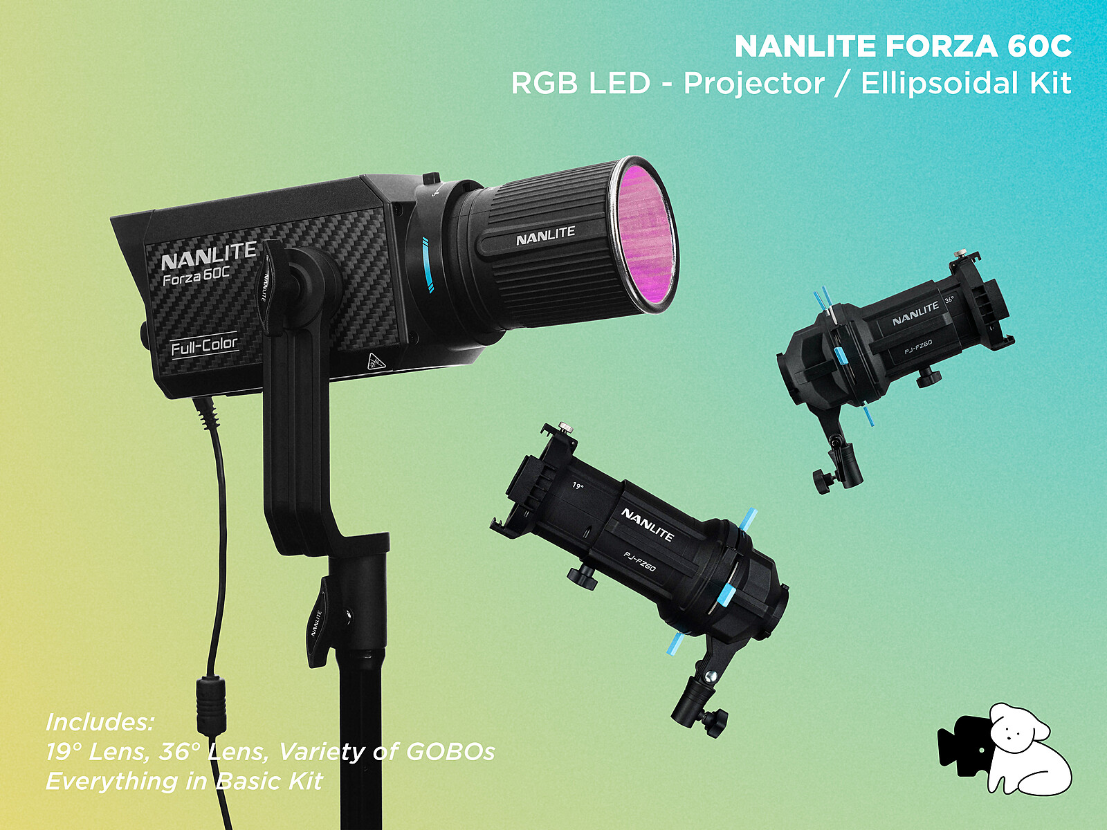 Rent a Nanlite Forza 60C - RGB LED - Projector / Ellipsoidal 