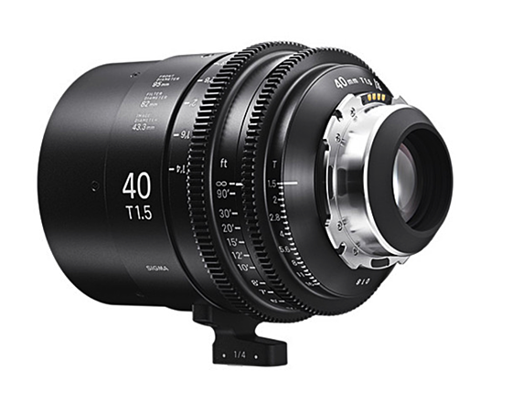 Rent a Sigma Cine 40mm T1.5 FF High-Speed Prime Lens (PL Mount