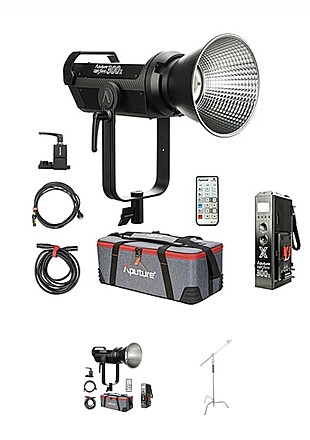 その他 Aputure LS 300x Light Storm Aputure Light Storm LS300X LED Light Kit with V-Mount Plate