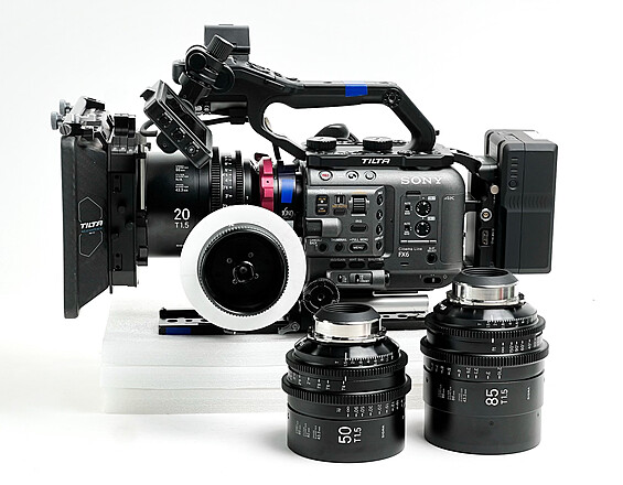 Rent a Sony FX6 + 3 Sigma T1.5 (FF) lenses + Follow Focus, Best
