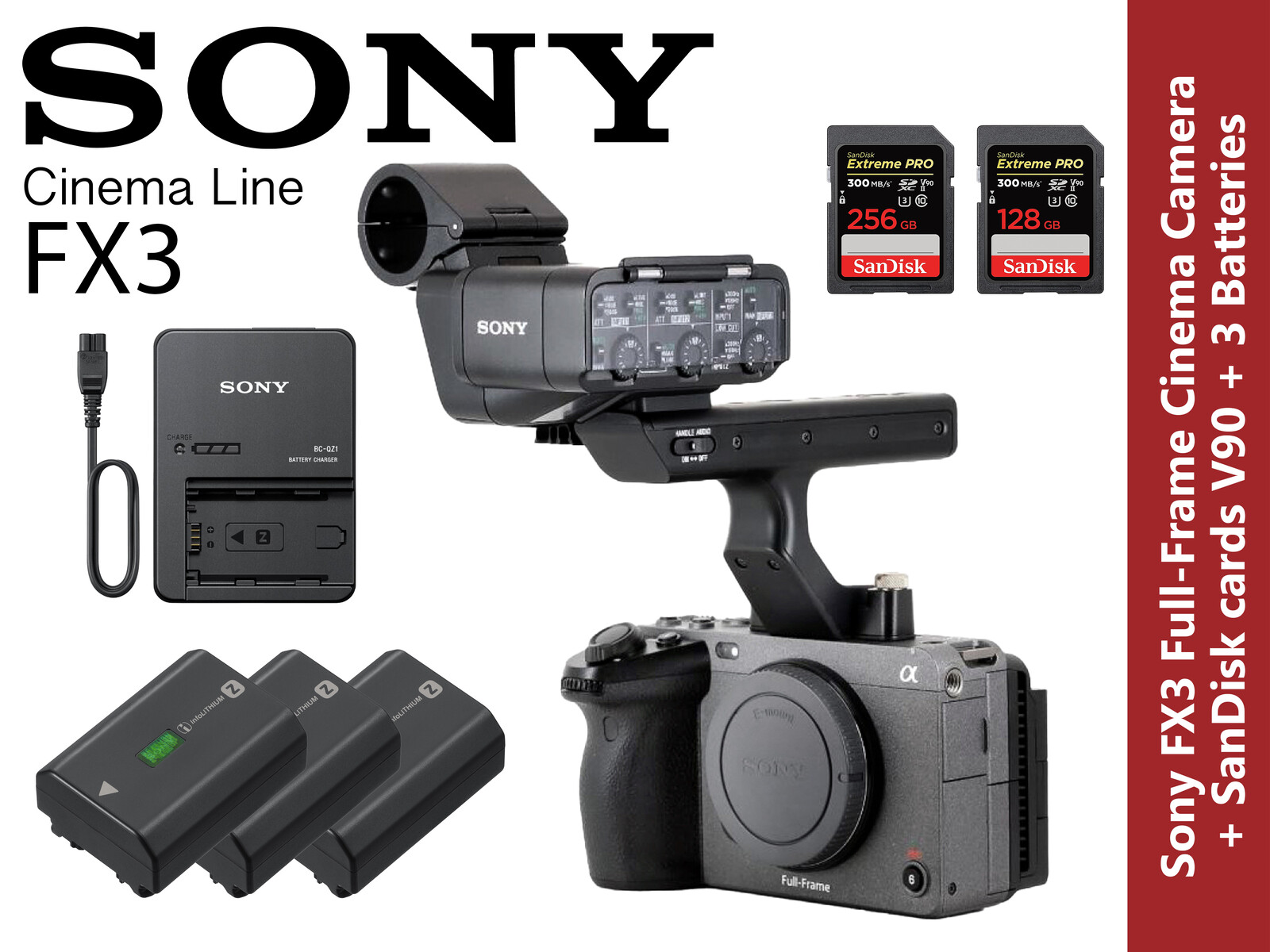 SONY Cinema Line FX3 ILME-FX3 3年ベーシック保証有 SONY Cinema Line FX3 ILME-FX3 3年ベーシック保証有 - メルカリ
